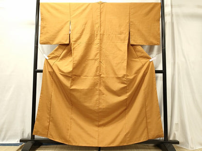 平和屋着物■上質な紬　赤朽葉色　高島屋扱い　正絹　逸品　CABL0770oy