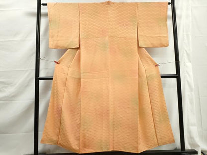 平和屋着物■上質な小紋　霞青海波地紋　暈し染め　正絹　逸品　DABJ5296qa
