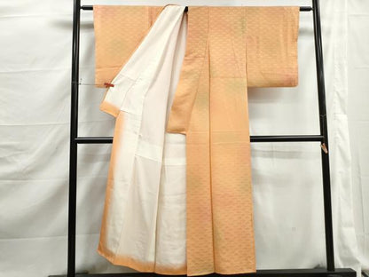 平和屋着物■上質な小紋　霞青海波地紋　暈し染め　正絹　逸品　DABJ5296qa