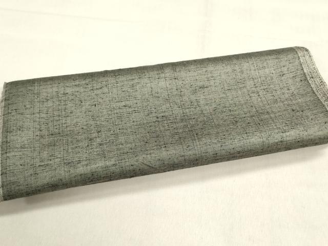 平和屋着物▼紬　反物　着尺　霞文　逸品　未使用　DABJ9527we