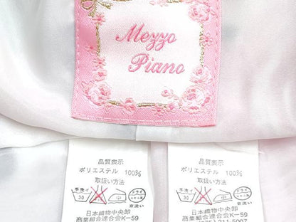 平和屋着物[]七五三　mezzo piano　メゾピアノ　女の子　７歳　祝着　四つ身　襦袢(単衣)セット　薔薇　金彩　洗える着物　DABG3379ma
