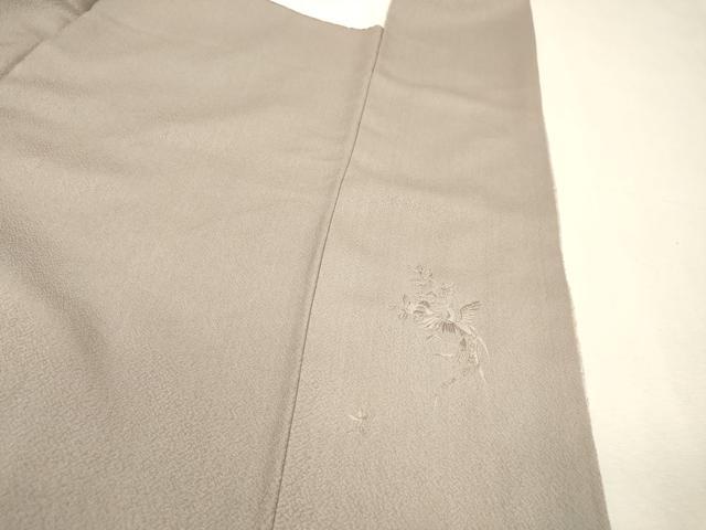 平和屋着物▼中国三大刺繍　スワトウ刺繍　汕頭刺繍　相良刺繍　蘇州刺繍　総刺繍　訪問着　地紙飛鶴花文　暈し染　正絹　逸品　DABI7999fe
