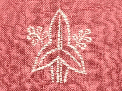 平和屋着物▽結城紬　単衣　今様色　正絹　逸品　DABJ4445cd