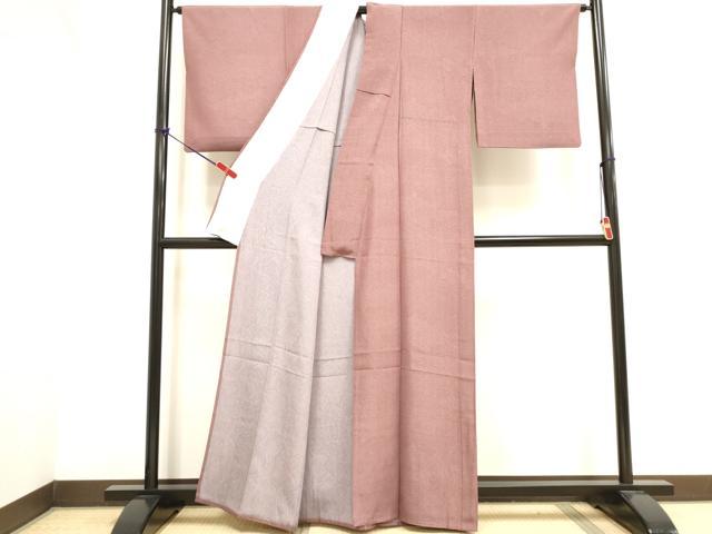 平和屋着物▽江戸小紋　単衣　両面染　寄せ小紋柄　正絹　逸品　DABJ4449cd