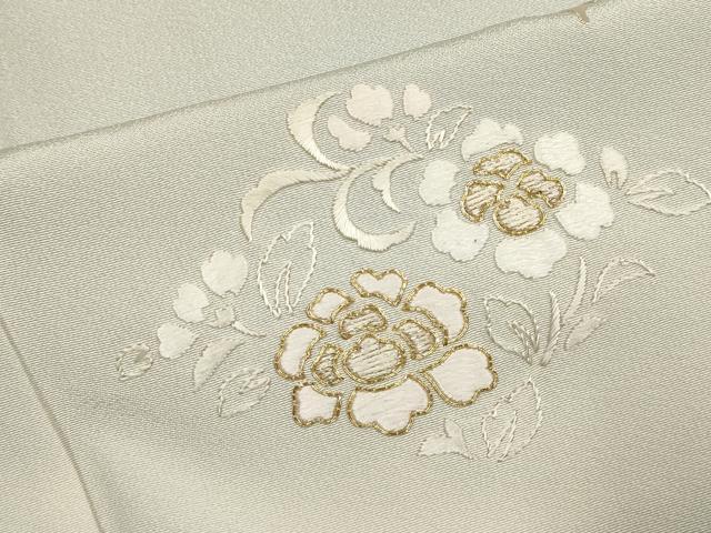 平和屋着物▽訪問着　単衣　駒刺繍　総刺繍　菱文　暈し染め　正絹　逸品　DABJ4451cd