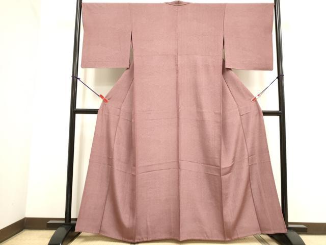 平和屋着物▽江戸小紋　単衣　両面染　寄せ小紋柄　正絹　逸品　DABJ4449cd