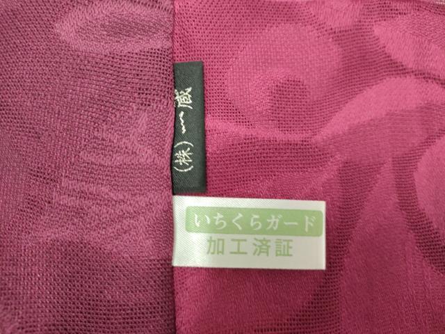 平和屋着物▽道中着　スリーシーズン　春夏秋　塵除け　草花　ロング丈　正絹　逸品　DABJ4462cd