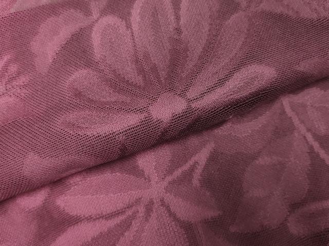 平和屋着物▽道中着　スリーシーズン　春夏秋　塵除け　草花　ロング丈　正絹　逸品　DABJ4462cd