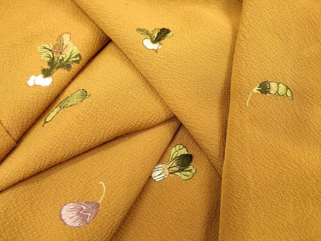平和屋着物▼訪問着　総刺繍　成り物　正絹　逸品　DABJ7048fe