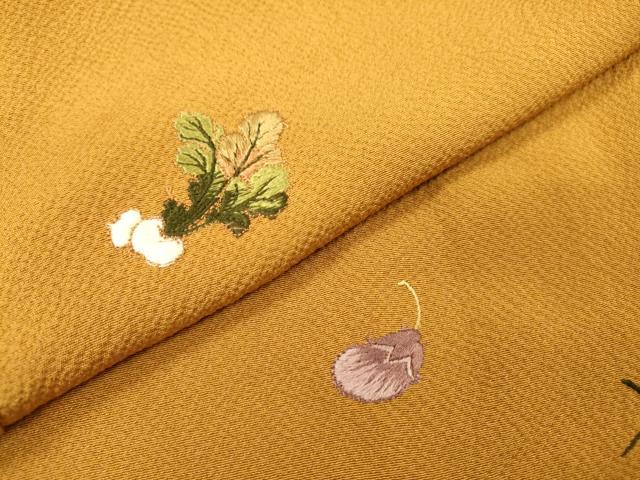 平和屋着物▼訪問着　総刺繍　成り物　正絹　逸品　DABJ7048fe