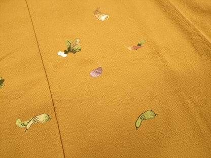 平和屋着物▼訪問着　総刺繍　成り物　正絹　逸品　DABJ7048fe