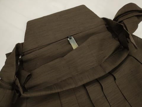 平和屋着物＊夏物　男性　行灯袴　紗紬　霞文　正絹　逸品　AABL6266st