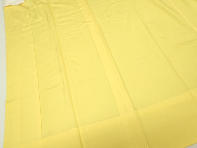 平和屋着物■長襦袢　無双仕立て　黄色　正絹　逸品　DABJ9095ya