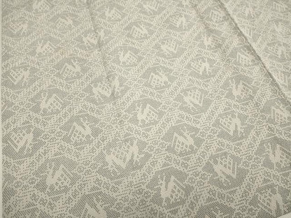 平和屋着物▽本塩沢　単衣　有栖川文様　ロング丈　正絹　逸品　DABJ4488cd