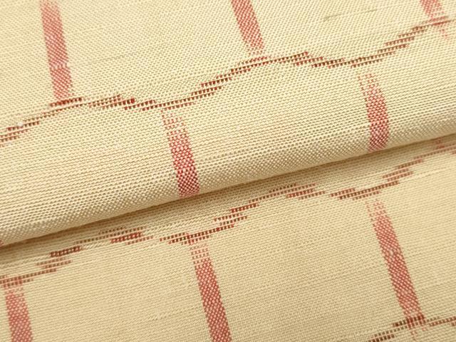 平和屋着物▽上質な紬　単衣　亀甲文　正絹　逸品　DABJ4502cd