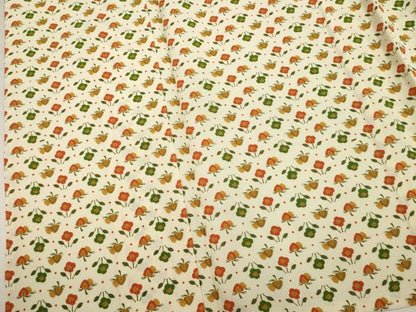 平和屋着物▽上質な小紋　単衣　舞花文　正絹　逸品　未使用　DABJ4512cd