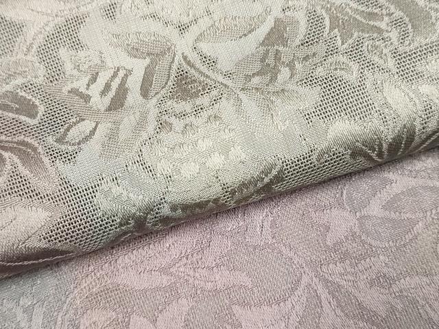 平和屋着物▽道中着　スリーシーズン　春夏秋　塵除け　更紗花文　ロング丈　正絹　逸品　DABJ4490cd