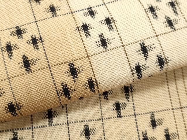平和屋着物＊夏物　つけ帯　幾何学文様　正絹　逸品　CABL2303fb