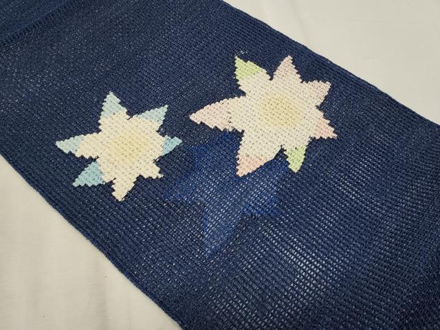 平和屋着物＊夏物　八寸名古屋帯　羅　楓　正絹　逸品　CABL7579fb