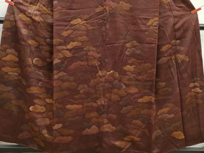 平和屋着物■訪問着　刺繍　枝松文　金彩　正絹　逸品　DABJ5401qa