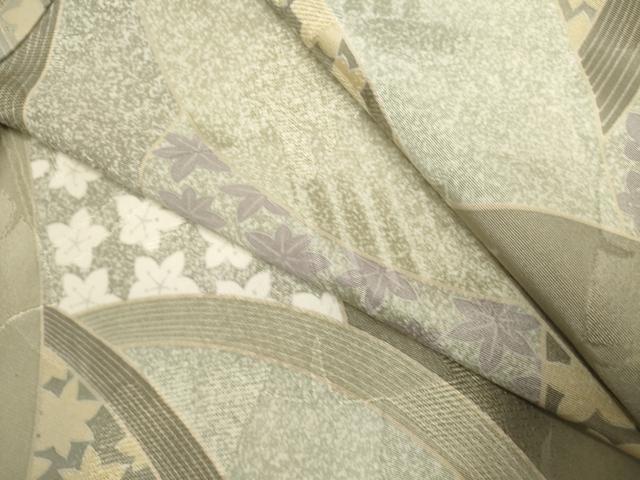 平和屋着物▽上質な小紋　単衣　舞花文　正絹　逸品　DABK1001cd