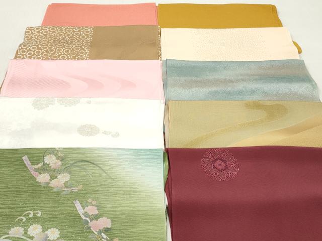 平和屋着物★和装小物 帯揚げ10枚セット 丹後ちりめん 正絹 逸品 DABJ2241xg