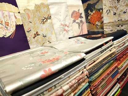 平和屋本店■名古屋帯 まとめて100点 孔雀 花柄 楽器 手描き 刺繍 金彩 金銀糸 など 着用可能多数 未使用品あり 全て正絹 se0007