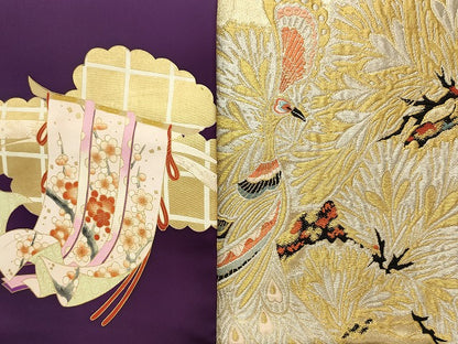 平和屋本店■名古屋帯 まとめて100点 孔雀 花柄 楽器 手描き 刺繍 金彩 金銀糸 など 着用可能多数 未使用品あり 全て正絹 se0007