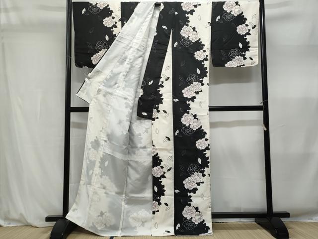 平和屋着物■小紋　草花文　洗える着物　未使用　CABL7206fb