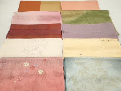 平和屋着物★和装小物　帯揚げ10枚セット　丹後ちりめん　正絹　逸品　DABJ2269xg