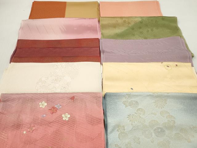 平和屋着物★和装小物　帯揚げ10枚セット　丹後ちりめん　正絹　逸品　DABJ2269xg