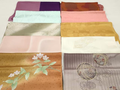 平和屋着物★和装小物　帯揚げ10枚セット　丹後ちりめん　正絹　逸品　DABJ2282xg