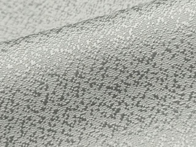 平和屋着物▽上質な色無地　単衣　霞地紋　薄梅鼠色　正絹　逸品　DABK1057cd
