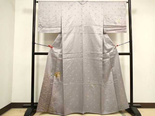 平和屋着物▽訪問着　単衣　藤花房　金彩　DABK1070cd