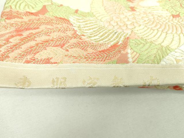 平和屋着物▼六通柄袋帯　唐織　東照宮参内　金糸　正絹　逸品　DABI6815ps