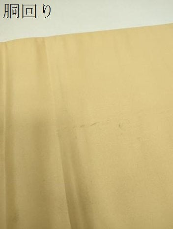 平和屋着物▼太鼓柄袋帯　刺繍　手描き　立波花丸文　金彩　引箔　正絹　逸品　DABI6818ps