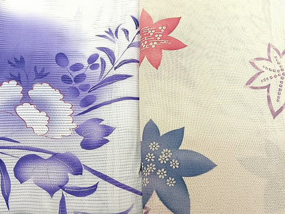 平和屋着物■夏物 小紋 絽 紗 まとめて20点 鳥 花柄 縦絽 暈し染め 銀彩 着用可能多数 全て正絹 mmm1433