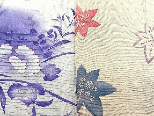 平和屋着物■夏物 小紋 絽 紗 まとめて20点 鳥 花柄 縦絽 暈し染め 銀彩 着用可能多数 全て正絹 mmm1433