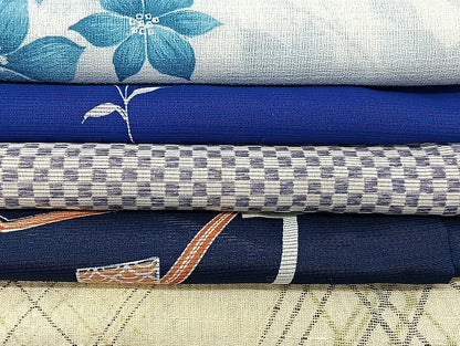 平和屋着物■夏物 小紋 絽 紗 洗える着物 まとめて20点 蝶 花柄 着用可能多数 mmm1426