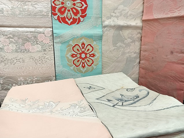 平和屋着物■夏物 袋帯 絽 紗 まとめて 50点 鴛鴦 花柄 立波 正倉院 絽綴れ すくい織 洛陽織物謹製 証紙付き 未使用品有 全て正絹 mmm1448