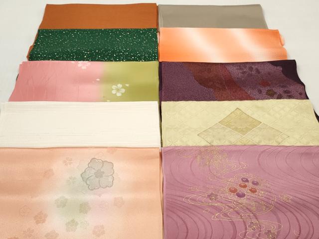 平和屋着物★和装小物　帯揚げ10枚セット　丹後ちりめん　正絹　逸品　DABJ2294xg