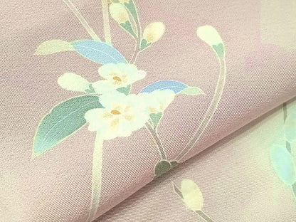 平和屋着物●本加賀友禅作家　南克治　訪問着　草花　暈し染め　正絹　逸品　DABI5868op