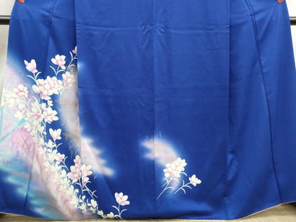 平和屋着物■訪問着　草花文　暈し染め　金銀彩　正絹　逸品　DABJ5510qa