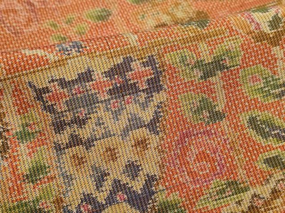 平和屋着物■本場大島紬　抽象花文　舟　正絹　逸品　DABJ5492qa