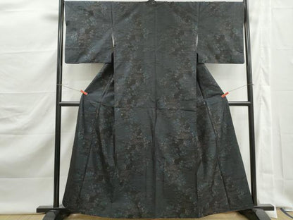 平和屋着物■本場大島紬　風景樹林文　さが美扱い　正絹　逸品　DABJ5501qa