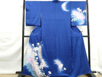 平和屋着物■訪問着　草花文　暈し染め　金銀彩　正絹　逸品　DABJ5510qa