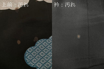 平和屋着物■豪華黒留袖　駒刺繍　雲取り鳳凰花文　金銀彩　正絹　逸品　CABK9948xe