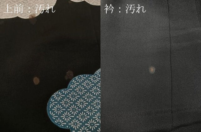 平和屋着物■豪華黒留袖　駒刺繍　雲取り鳳凰花文　金銀彩　正絹　逸品　CABK9948xe