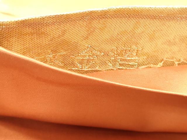 平和屋本店▼太鼓柄袋帯　筒花文　本金箔　正絹　逸品　DABJ6210sf