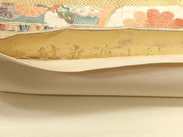 平和屋本店六通柄袋帯　唐織　九百錦　丸紋立波小袖　本金箔　正絹　逸品　DABJ6189sf